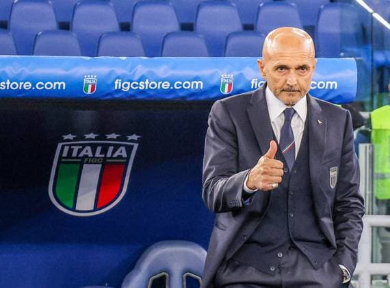 November 17, 2023, Roma, Lazio, Italy: Luciano Spalletti head coach (Italy) Roma, 17 11 2023, during the football match valid for qualifying for the EURO 2024, between the national teams of Italy and Macedonia at the Olympic stadium in Roma Roma Italy - ZUMAs236 20231117_aap_s236_008 Copyright: xFabioxSassox