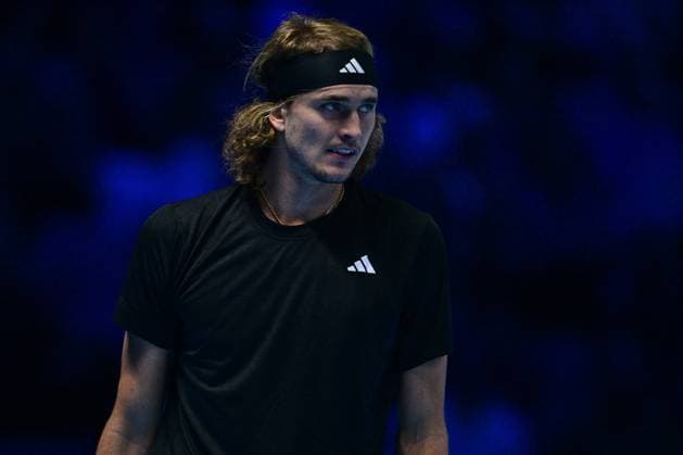 Foto Marco Alpozzi LaPresse 17 Novembre 2023 Torino - Italia - - Tennis Nitto ATP, Tennis Herren Finals - Andrey RUBLEV (RUS) vs Alexander ZVEREV (GER) Nella foto: Alexander Zverev (Germany) November 17, 2023 Turin - Italy - Sport - Tennis Nitto ATP Finals - Andrey RUBLEV (RUS) vs Alexander ZVEREV (GER) In the pic: Alexander Zverev (Germany)  Copyright: xMarcoxAlpozzi LaPressex