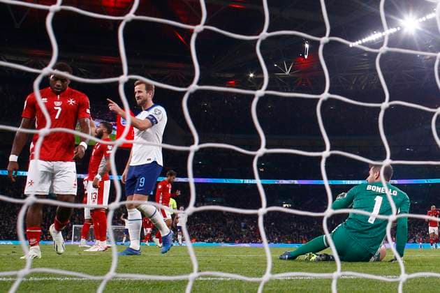 England v Malta UEFA EURO, EM, Europameisterschaft,Fussball 2024 Qualifiers Harry Kane of England celebrates scoring his sides 2nd goal during the UEFA Euro 2024 Qualifiers Group C match at Wembley Stadium, London Copyright: xPaulxChestertonx FIL-19252-0008 UK Newspapers OUT