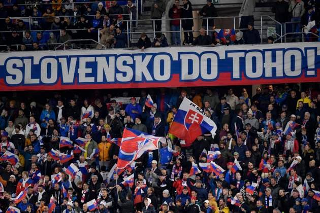 Slovakia - Iceland, press conference, PK, Pressekonferenz November 16, 2023 Slovakia fans in action during the UEFA European Championships, EM, European Qualifying football game between Slovakia and Iceland, Bratislava, Slovakia, November 16, 2023. Photo by Alex Nicodim Copyright: xAlexxNicodimx