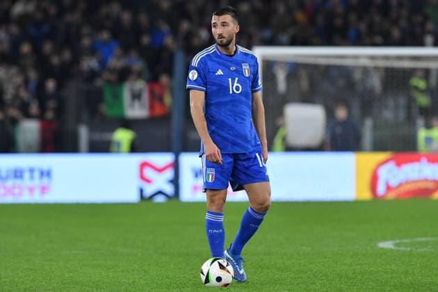 Euro 2024 qualifying Group c, Italy-North Macedonia Bryan Cristante of Italy during football match Euro 2024 qualifying Group c Italy-North Macedonia, Rome Italy 17th November 2023 Imago-Images Emmefoto Copyright: xImago-Images Emmefotox