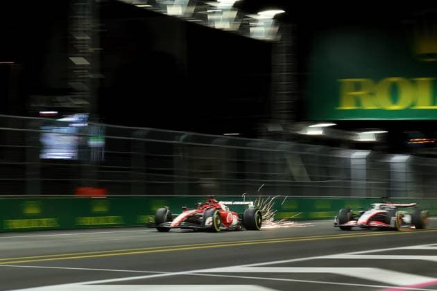17th November 2023; Las Vegas, Nevada, USA. F1 Grand Prix of USA, Las Vegas; Practice Sessions; Charles Leclerc of Ferrari during Free Practice 3  ActionPlus12577195 ShaunxBrooks