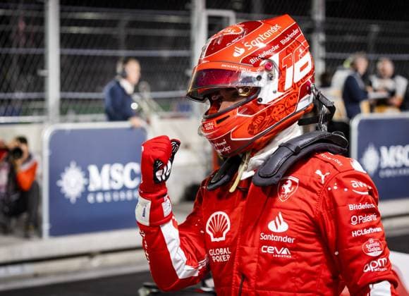 LAS VEGAS - Charles Leclerc (Ferrari) after qualifying prior to the Las Vegas Formula 1 Grand Prix at the Las Vegas Strip Circuit in Nevada. ANP SEM VAN DER WAL F1 Grand Prix of Las Vegas - Qualifying 2022 23 xVIxANPxSportx xxANPxIVx 484160270 originalFilename: 484160270.jpg