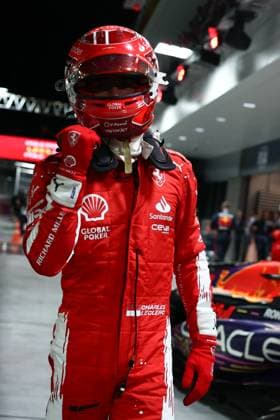 F1 Las Vegas Grand Prix 2023 Qualifying Charles Leclerc of Ferrari after qualifying ahead of the Formula 1 Las Vegas Grand Prix at Las Vegas Strip Circuit in Las Vegas, United States on November 18, 2023. Las Vegas United States  Copyright: xJakubxPorzyckix originalFilename:porzycki-f1lasveg231118_npHKD.jpg