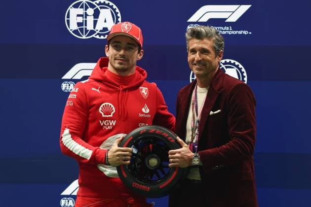 F1 Las Vegas Grand Prix 2023 Qualifying Charles Leclerc of Ferrari after qualifying ahead of the Formula 1 Las Vegas Grand Prix at Las Vegas Strip Circuit in Las Vegas, United States on November 18, 2023. Las Vegas United States  Copyright: xJakubxPorzyckix originalFilename:porzycki-f1lasveg231118_np5DJ.jpg