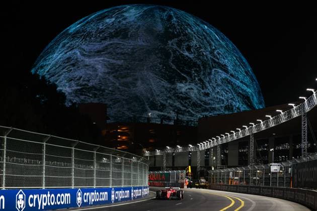 16 Charles Leclerc MCO, Scuderia Ferrari , F1 Grand Prix of Las Vegas at Las Vegas Strip Circuit on November 18, 2023 in Las Vegas, United States of America Photo by HOCH ZWEI Las Vegas United States of America