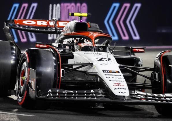LAS VEGAS - Yuki Tsunoda (AlphaTauri) during qualifying prior to the Las Vegas Formula 1 Grand Prix at the Las Vegas Strip Circuit in Nevada. ANP SEM VAN DER WAL F1 Grand Prix of Las Vegas - Qualifying 2022 23 xVIxANPxSportx xxANPxIVx 484162427 originalFilename: 484162427.jpg