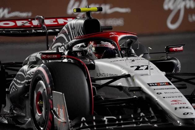 FORMULA 1 HEINEKEN SILVER LAS VEGAS GRAND PRIX 2023 18 11 2023, Las Vegas Street Circuit, Las Vegas, FORMULA 1 HEINEKEN SILVER LAS VEGAS GRAND PRIX 2023 ,in the picture Yuki Tsunoda JPN , Scuderia AlphaTauri nordphotoxGmbHx xBratic nph00250