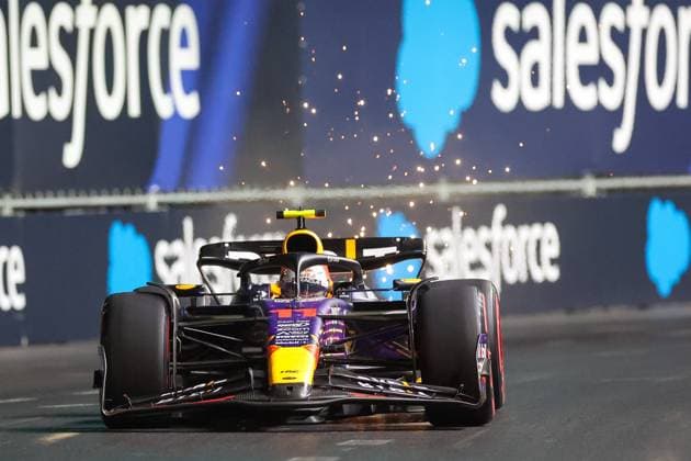 Sergio Perez Red Bull , Qualifying, Las Vegas Grand Prix, Motorsport, Men, Formula 1, 18 11 2023 Las Vegas Nevada USA Copyright: xkolbert-press ChristianxKolbertx