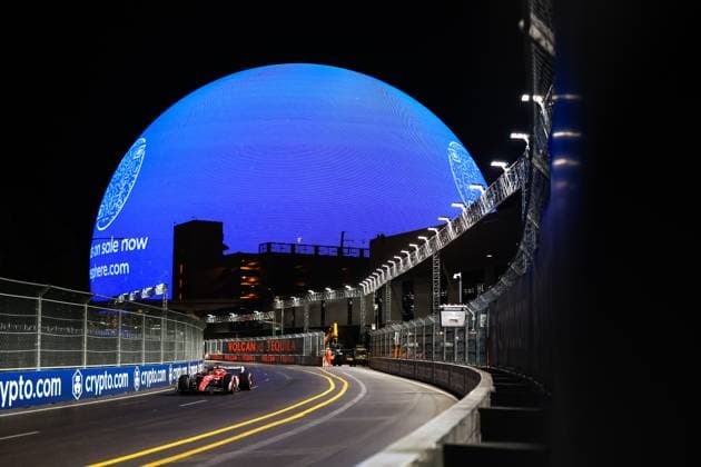 16 Charles Leclerc MCO, Scuderia Ferrari , F1 Grand Prix of Las Vegas at Las Vegas Strip Circuit on November 18, 2023 in Las Vegas, United States of America Photo by HOCH ZWEI Las Vegas United States of America
