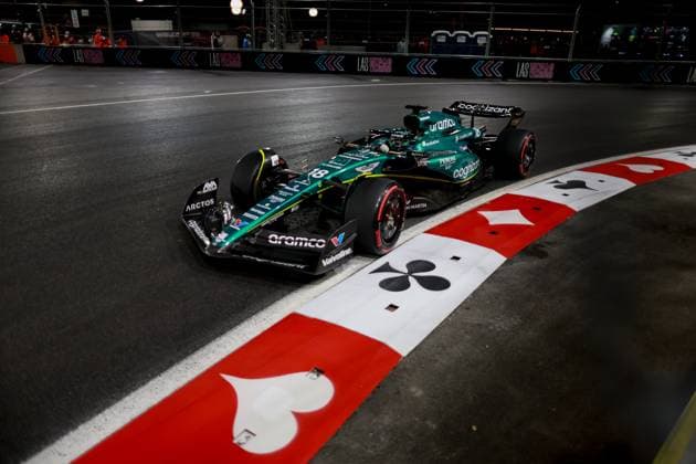 18 Lance Stroll CAN, Aston Martin Aramco Cognizant F1 Team , F1 Grand Prix of Las Vegas at Las Vegas Strip Circuit on November 18, 2023 in Las Vegas, United States of America Photo by HOCH ZWEI Las Vegas United States of America