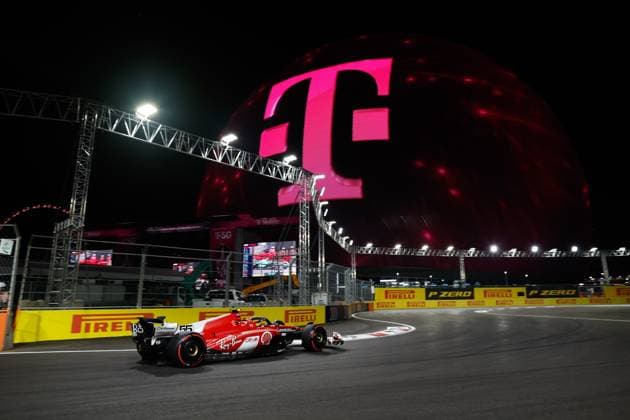 55 Carlos Sainz ESP, Scuderia Ferrari , F1 Grand Prix of Las Vegas at Las Vegas Strip Circuit on November 18, 2023 in Las Vegas, United States of America Photo by HOCH ZWEI Las Vegas United States of America