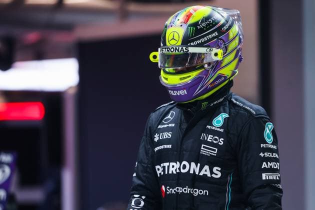 HAMILTON Lewis (gbr), Mercedes AMG F1 Team W14, portrait during the 2023 Formula 1 Heineken Silver Las Vegas Grand Prix, 21th round of the 2023 Formula One World Championship, WM, Weltmeisterschaft from November 17 to 19, 2023 on the Las Vegas Strip Circuit, in Las Vegas, USA - F1 - LAS VEGAS GRAND PRIX 2023 DPPI Panoramic  00123046_AV3_7167