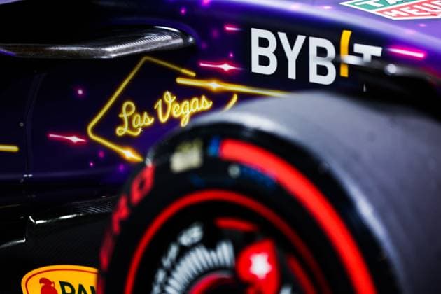 Red Bull Racing RB19, detail of the special livery during the 2023 Formula 1 Heineken Silver Las Vegas Grand Prix, 21th round of the 2023 Formula One World Championship, WM, Weltmeisterschaft from November 17 to 19, 2023 on the Las Vegas Strip Circuit, in Las Vegas, USA - F1 - LAS VEGAS GRAND PRIX 2023 DPPI Panoramic  00123046_AV6_6925