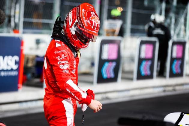 LECLERC Charles (mco), Scuderia Ferrari SF-23, portrait during the 2023 Formula 1 Heineken Silver Las Vegas Grand Prix, 21th round of the 2023 Formula One World Championship, WM, Weltmeisterschaft from November 17 to 19, 2023 on the Las Vegas Strip Circuit, in Las Vegas, USA - F1 - LAS VEGAS GRAND PRIX 2023 DPPI Panoramic  00123046_AV6_6952