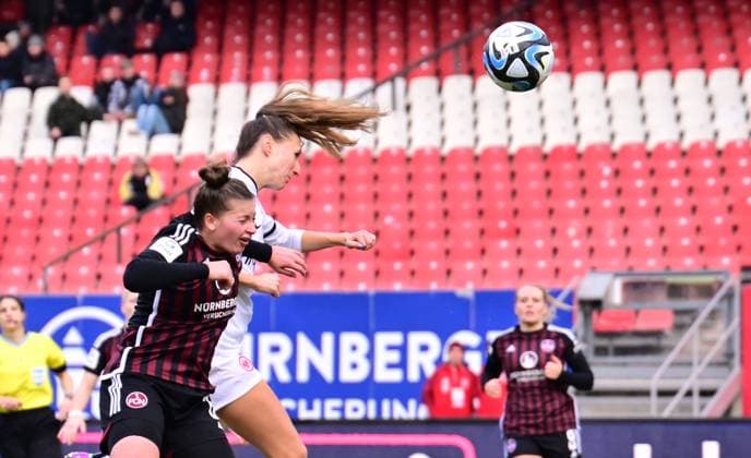 18 11 2023 Soccer Season 2023 2024 1 Women Soccer Bundesliga 08 Matchday 1 FC Nuremberg FCN Club Eintracht Frankfurt Sportfoto Zink xwoxzix Lara Prasnikar 7, Eintracht Frankfurt scores Goal Goal Shot for 0 2 against Jessica May 6, 1 FC Nuremberg FCN