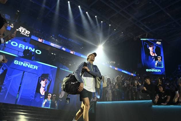 Tennis - Nitto ATP, Tennis Herren Finals Torino 2023 - Jannick Sinner - Italie TENNIS : Nitto Atp Finals Torino 2023 - 18 11 2023 - ChrysleneCaillaud Panoramic 