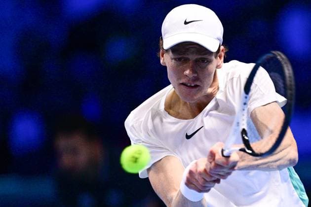 Foto Marco Alpozzi LaPresse 18 Novembre 2023 Torino - Italia - - Tennis Nitto ATP, Tennis Herren Finals - Jannik SINNER (ITA) vs Daniil MEDVEDEV (RUS) Nella foto: Jannik Sinner (Italia) November 18, 2023 Turin - Italy - Sport - Tennis Nitto ATP Finals - Jannik SINNER (ITA) vs Daniil MEDVEDEV (RUS) In the pic: Jannik Sinner (Italia)  Copyright: xMarcoxAlpozzi LaPressex