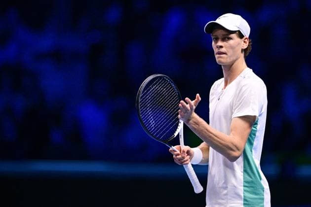 Foto Marco Alpozzi LaPresse 18 Novembre 2023 Torino - Italia - - Tennis Nitto ATP, Tennis Herren Finals - Jannik SINNER (ITA) vs Daniil MEDVEDEV (RUS) Nella foto: Jannik Sinner (Italia) November 18, 2023 Turin - Italy - Sport - Tennis Nitto ATP Finals - Jannik SINNER (ITA) vs Daniil MEDVEDEV (RUS) In the pic: Jannik Sinner (Italia)  Copyright: xMarcoxAlpozzi LaPressex