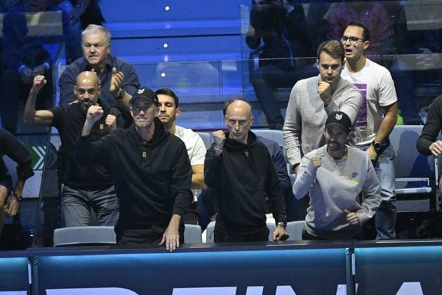 Tennis - Nitto ATP, Tennis Herren Finals Torino 2023 - Jannick Sinner - Italie TENNIS : Nitto Atp Finals Torino 2023 - 18 11 2023 - ChrysleneCaillaud Panoramic 