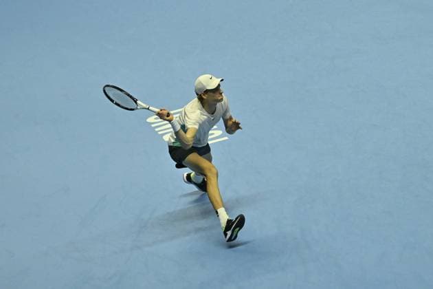Tennis - Nitto ATP, Tennis Herren Finals Torino 2023 - Jannick Sinner - Italie TENNIS : Nitto Atp Finals Torino 2023 - 18 11 2023 - ChrysleneCaillaud Panoramic 