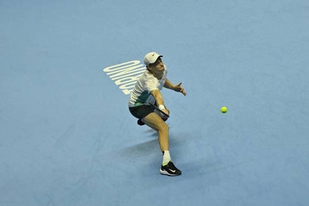 Tennis - Nitto ATP, Tennis Herren Finals Torino 2023 - Jannick Sinner - Italie TENNIS : Nitto Atp Finals Torino 2023 - 18 11 2023 - ChrysleneCaillaud Panoramic 