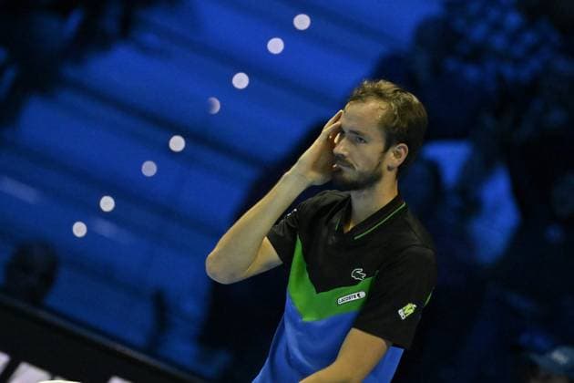 Tennis - Nitto ATP, Tennis Herren Finals Torino 2023 - Daniil Medvedev - Russie TENNIS : Nitto Atp Finals Torino 2023 - 18 11 2023 - ChrysleneCaillaud Panoramic 