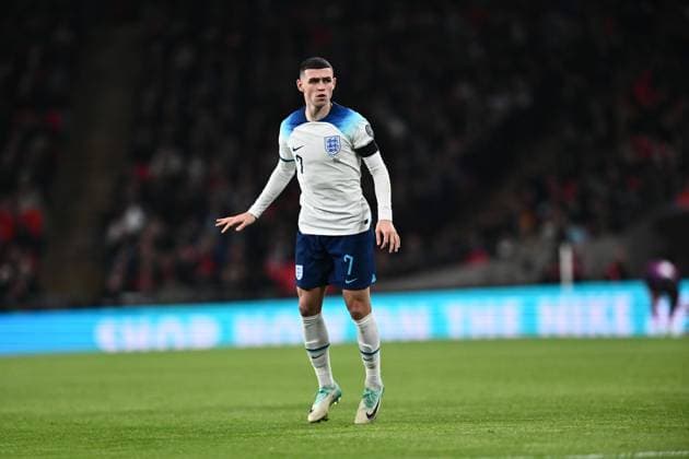 LONDON, ENGLAND - November 17: Phil Foden of England during the UEFA EURO, EM, Europameisterschaft,Fussball 2024 European qualifier match between England and Malta at Wembley Stadium on November 17, 2023 in London, England. Photo by Sebastian Frej England v Malta : Group C - UEFA EURO 2024 European Qualifiers Copyright: xx