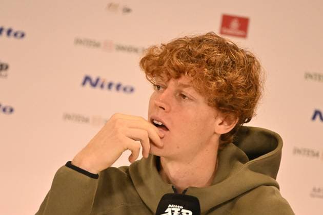Tennis - Nitto ATP, Tennis Herren Finals Torino 2023 -Jannick Sinner - Suisse - press conference, PK, Pressekonferenz TENNIS : Nitto Atp Finals Torino 2023 - 18 11 2023 - ChrysleneCaillaud Panoramic 