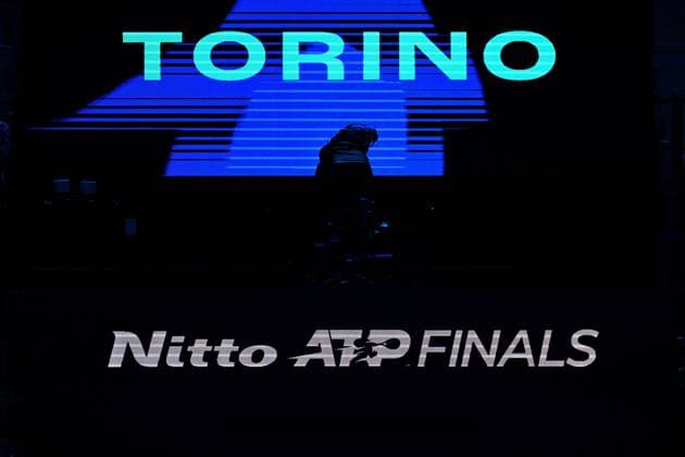 Foto Marco Alpozzi LaPresse 18 Novembre 2023 Torino - Italia - - Tennis Nitto ATP, Tennis Herren Finals - Carlos ALCARAZ (ESP) vs Novak DJOKOVIC (SRB) Nella foto: Nitto ATP finals Torino November 18, 2023 Turin - Italy - Sport - Tennis Nitto ATP Finals - Carlos ALCARAZ (ESP) vs Novak DJOKOVIC (SRB) In the pic: Nitto atp finals  Copyright: xMarcoxAlpozzi LaPressex