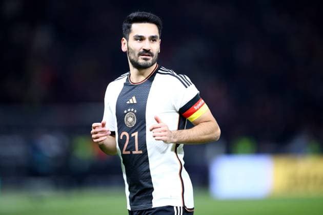 18 11 2023, xtgx, football international, Germany Turkey emspor, v l Ilkay Gündogan Deutsche Fussball Nationalmannschaft DFB Kapitän Kapitänsbinde Spielfuehrer DFL DFB REGULATIONS PROHIBIT ANY USE OF PHOTOGRAPHS as IMAGE SEQUENCES and or QUASI VIDEO Berlin