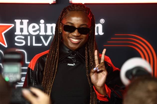 F1 Las Vegas Grand Prix 2023 Jackie Young ahead of the Formula 1 Las Vegas Grand Prix at Las Vegas Strip Circuit in Las Vegas, United States on November 18, 2023. Las Vegas United States  Copyright: xJakubxPorzyckix originalFilename:porzycki-f1lasveg231118_npTg4.jpg