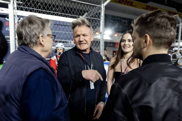 LAS VEGAS - Television chef Gordon Ramsay prior to the Las Vegas Formula 1 Grand Prix at the Las Vegas Strip Circuit in Nevada. ANP SEM VAN DER WAL F1 Grand Prix of Las Vegas 2022 23 xVIxANPxSportx xxANPxIVx 484230388 originalFilename: 484230388.jpg