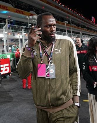 18 11 2023, Las Vegas Street Circuit, Las Vegas, FORMULA 1 HEINEKEN SILVER LAS VEGAS GRAND PRIX 2023 ,in the picture sprinter Usain Bolt Las Vegas Las Vegas Street Circuit United States  eu-images-506