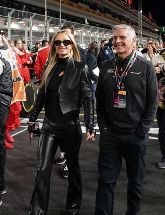 18 11 2023, Las Vegas Street Circuit, Las Vegas, FORMULA 1 HEINEKEN SILVER LAS VEGAS GRAND PRIX 2023 ,in the picture Paris Hilton Las Vegas Las Vegas Street Circuit United States  eu-images-506