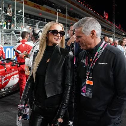 18 11 2023, Las Vegas Street Circuit, Las Vegas, FORMULA 1 HEINEKEN SILVER LAS VEGAS GRAND PRIX 2023 ,in the picture Paris Hilton Las Vegas Las Vegas Street Circuit United States  eu-images-506