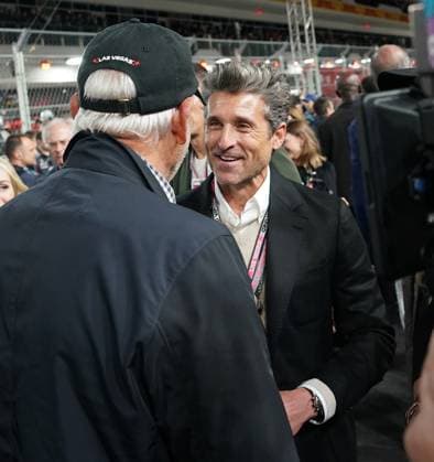 18 11 2023, Las Vegas Street Circuit, Las Vegas, FORMULA 1 HEINEKEN SILVER LAS VEGAS GRAND PRIX 2023 ,in the picture US actor Patrick Dempsey Las Vegas Las Vegas Street Circuit United States  eu-images-506