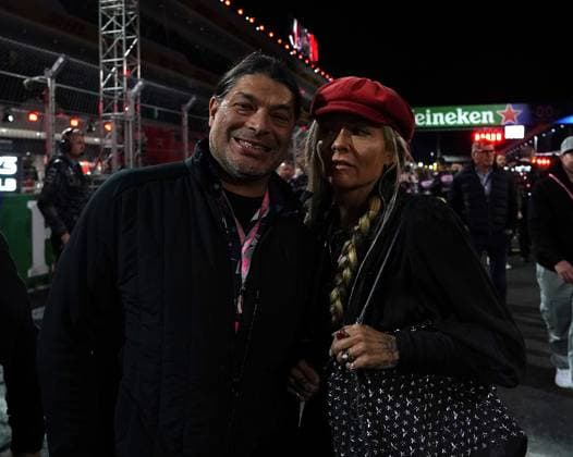 FORMULA 1 HEINEKEN SILVER LAS VEGAS GRAND PRIX 2023 18 11 2023, Las Vegas Street Circuit, Las Vegas, FORMULA 1 HEINEKEN SILVER LAS VEGAS GRAND PRIX 2023 ,in the picture Metallica bassist Robert Trujillo nordphotoxGmbHx xBratic nph00250