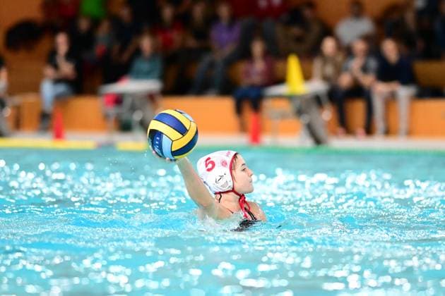 Water polo I Women I Season 2023 2024 I Bundesliga I 4 Matchday I Eimsbütteler TV SSV Esslingen I 18 11 2023 Brüggemann, Janne ETV Wasserball Hamburg Schwimmhalle Inselpark Wilhelmsburg Hamburg Germany Copyright: xLobeca FelixxSchlikisx