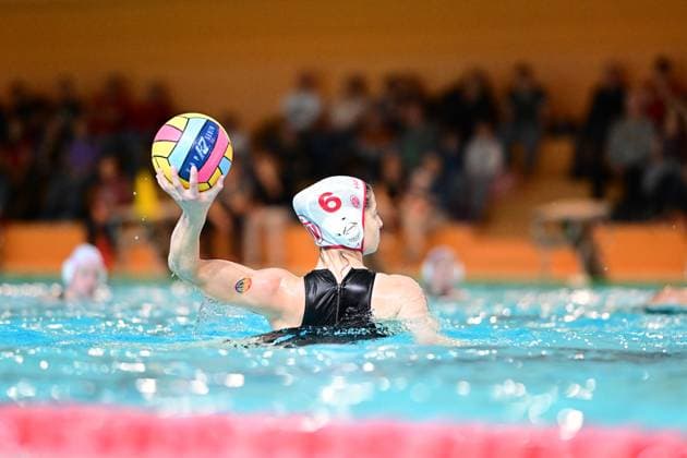Water polo I Women I Season 2023 2024 I Bundesliga I 4 Matchday I Eimsbütteler TV SSV Esslingen I 18 11 2023 Pannasch, Pauline ETV Wasserball Hamburg Schwimmhalle Inselpark Wilhelmsburg Hamburg Germany Copyright: xLobeca FelixxSchlikisx