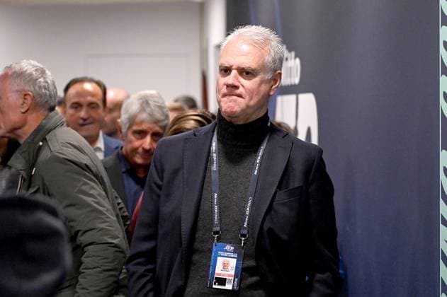 IPP20231119 Tennis: Nitto ATP, Tennis Herren Finals 2023 in Turin, Paolo Zangrillo, Ministro per la pubblica amministrazione (Verwendung nur in Deutschland - GERMANY ONLY) *** IPP20231119 Tennis Nitto ATP Finals 2023 in Turin, Paolo Zangrillo, Ministro per la pubblica amministrazione Use only in Germany GERMANY ONLY 