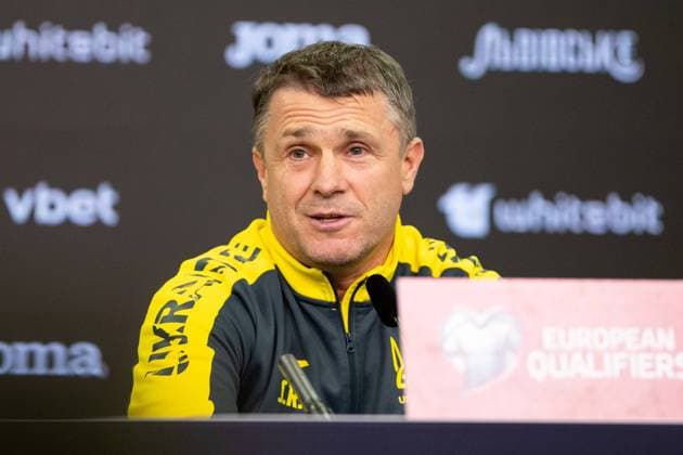 Press conference Ukraine 19 11 2023 Serhii Rebrov Head Coach, Ukraine at the press conference Press conference Ukraine 19 11 2023 Copyright: xBEAUTIFULxSPORTS Buriakovx