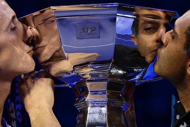 Sport Bilder des Tages Foto Marco Alpozzi LaPresse 19 Novembre 2023 Torino - Italia - - Tennis Nitto ATP, Tennis Herren Finals - final doubles match against - Marcel Granollers (ESP) e Horacio Granollers (ARG) vs Rajeev Ram (USA) e Joe Salisbury (GBR) Nella foto: Rajeev Ram (USA) e Joe Salisbury (GBR) November 19, 2023 Turin - Italy - Sport - Tennis Nitto ATP Finals - final doubles match against Marcel Granollers (ESP) Horacio Zeballos (ARG) vs Rajeev Ram (USA) Joe Salisbury (GBR) In the pic: Rajeev Ram (USA) e Joe Salisbury (GBR)  Copyright: xMarcoxAlpozzi LaPressex