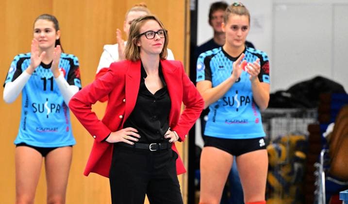 19 11 2023 Volleyball 2 Bundesliga Women Women Season 2023 2024 TV Suspa Altdorf VC Wiesbaden II xwoxzix Christy Swagerty Coach TV Altdorf
