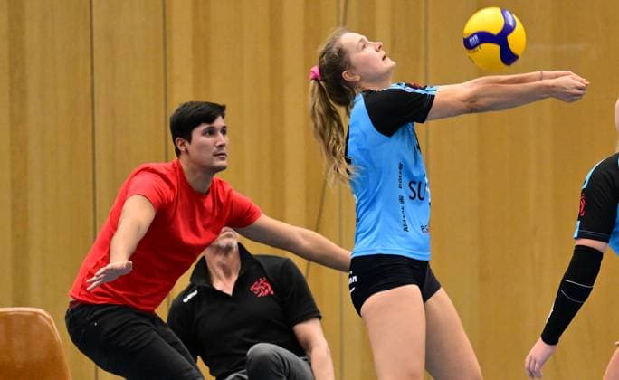 19 11 2023 Volleyball 2 Bundesliga Women Women Season 2023 2024 TV Suspa Altdorf VC Wiesbaden II xwoxzix Reinhardt Arndt Co Trainer TV Altdorf Nadja Nawrat 14, TV Altdorf