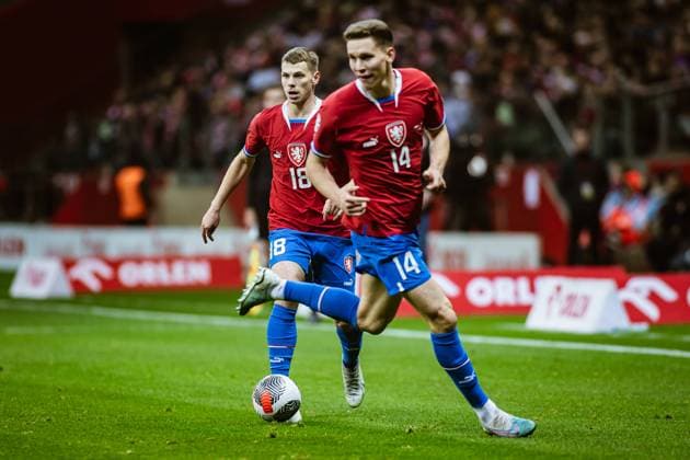 Poland v Czechia: Group E - UEFA EURO, EM, Europameisterschaft,Fussball 2024 European Qualifiers David Doudera and Lukas Provod during football game (European Qualifiers): Poland vs Czechia on National Stadium in Warsaw, Poland, on November 17, 2023. Warsaw Poland  Copyright: xMateuszxBireckix originalFilename:birecki-polandvc231117_np1DJ.jpg