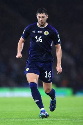 Fußball UEFA EURO 2024 Qualifikation Gruppe A Schottland gegen Norwegen 19. November 2023 UEFA EURO 2024 Qualifikation Gruppe A Schottland gegen Norwegen Scott McKenna von Schottland Foto Simon Stacpoole Abseits Glasgow UK  Copyright: xSimonxStacpoolexOffside