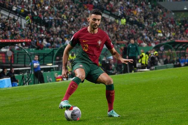 November 19, 2023, Lisbon, Portugal: Joao Mario from Portugal in action during UEFA European Qualifiers group J football match between Portugal and Iceland at Est¡dio da Luz. Final Score: Portugal 2:0 Iceland Lisbon Portugal - ZUMAs197 20231119_aaa_s197_076 Copyright: xBrunoxdexCarvalhox