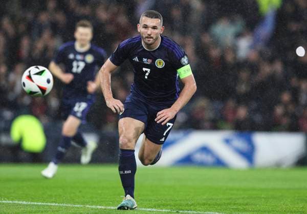 Football - 2024 UEFA European Championships - Qualifying - Group A - Scotland vs Norway - Hampden Park - Sunday 19th November 2023 John McGinn of Scotland scores a penalty to make it 1-1 
