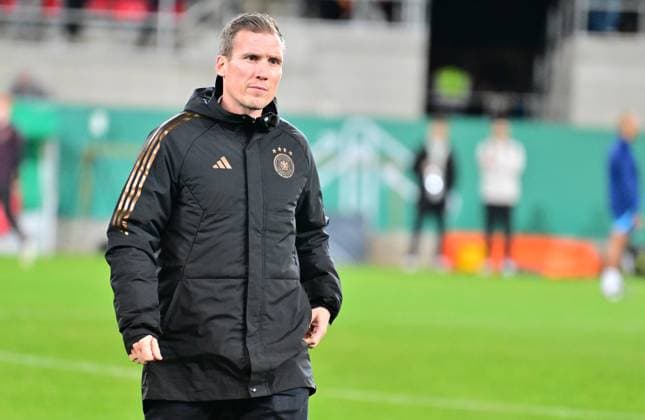 20 11 2023 Soccer German national soccer team national team U20 juniors DFB international match Germany gg England xwoxzix Hannes Wolf coach Germany